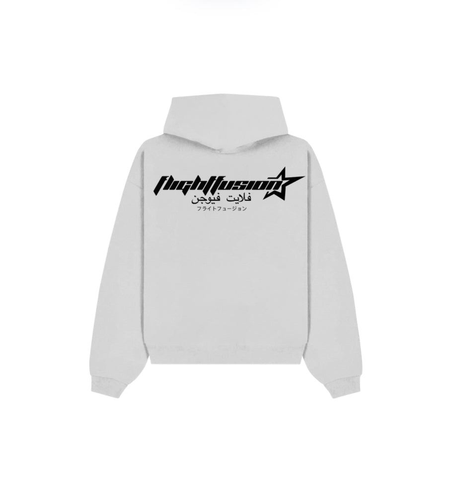 Flight fusion zip up grey.black
