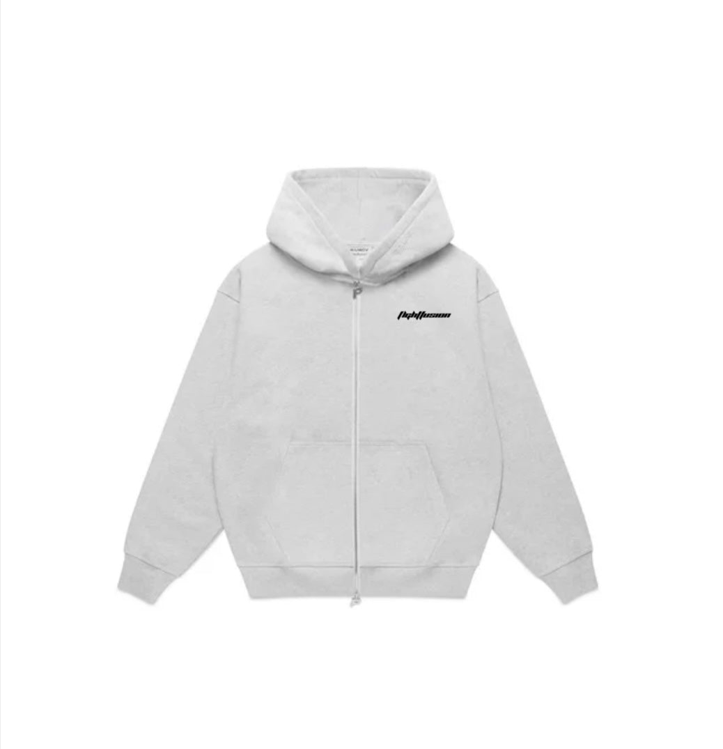 Flight fusion zip up grey.black