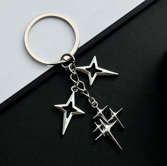 Y2K Star keychain